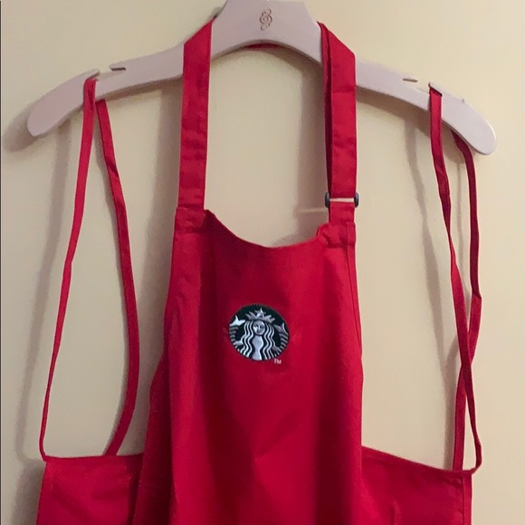 Starbucks Other Starbucks Red Holiday Aprons Rare New Poshmark